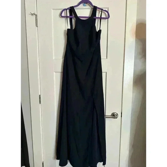 Elegant Navy Maxi Dress by Dessy Collection - Picture 2 of 3